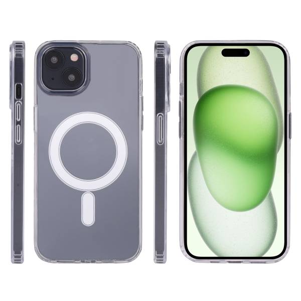 Magsafe Hoesje Iphone 15 Plus - Transparant