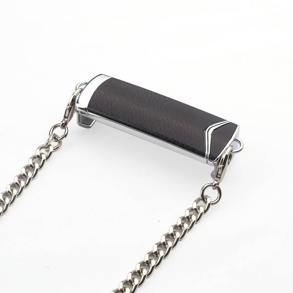 Telefoonketen Ondersteuning - Zwart/Zilver