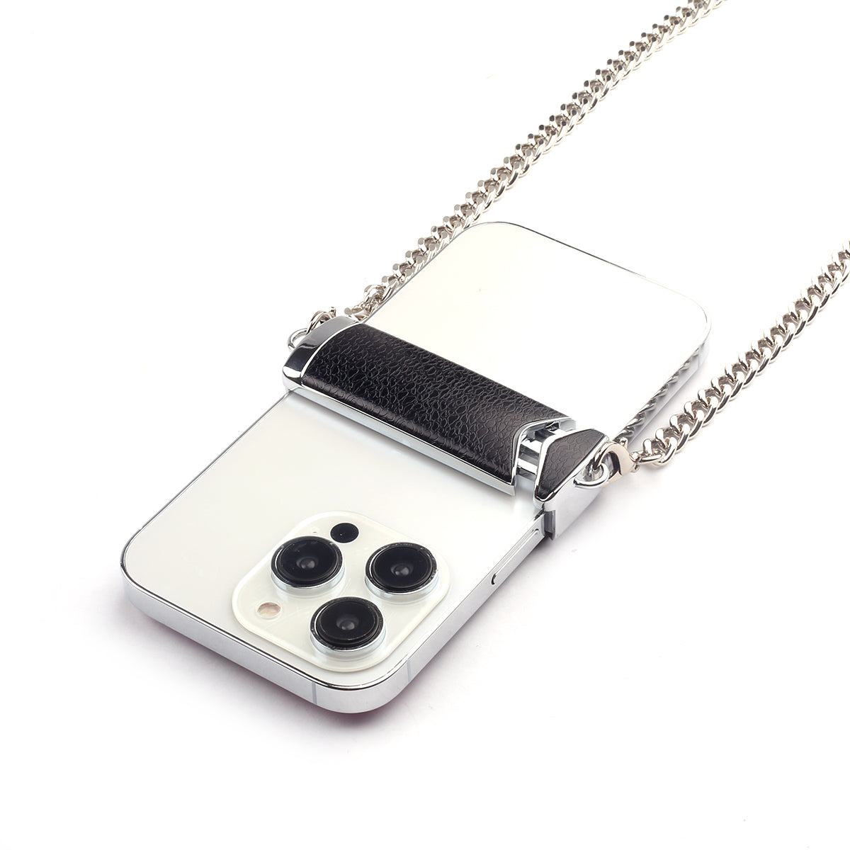 Telefoonketen Ondersteuning - Zwart/Zilver