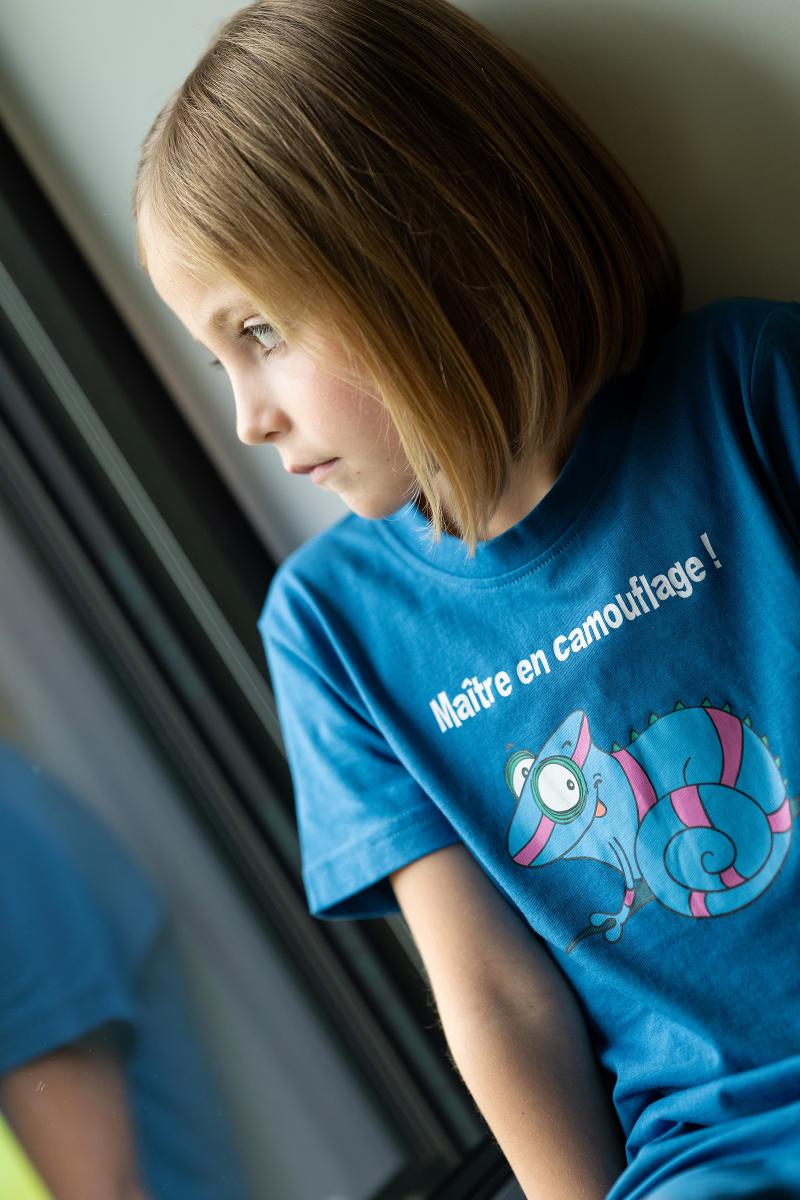 Fille - Maxi T-Shirt - Bleu Indigo