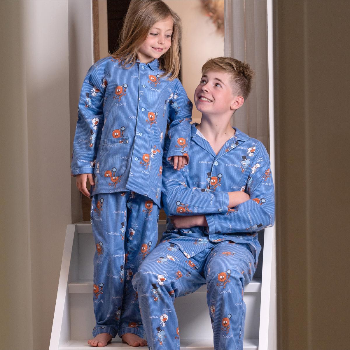 Pyjama flannelle - Kid - Bleu