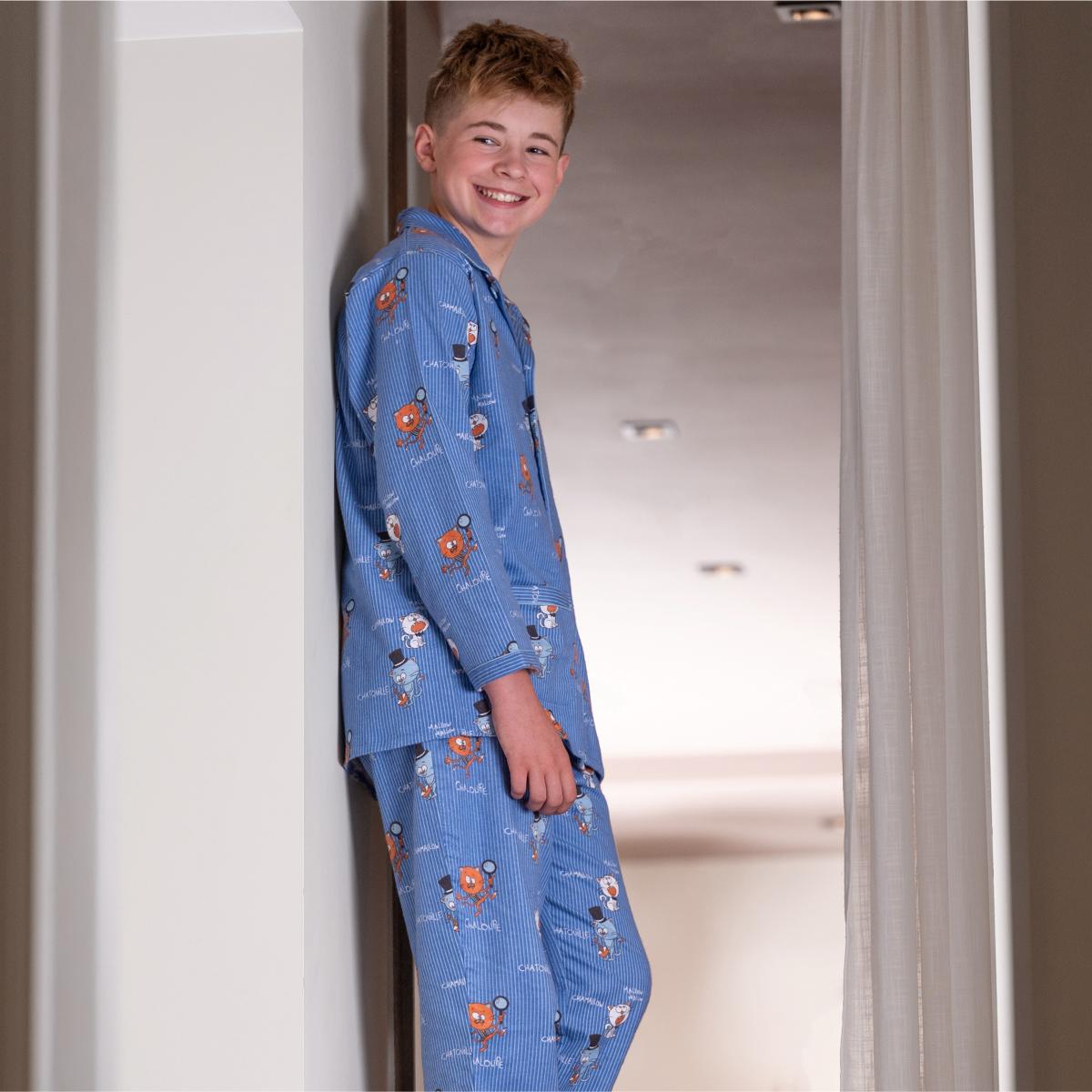 Pyjama flannelle - Kid - Bleu