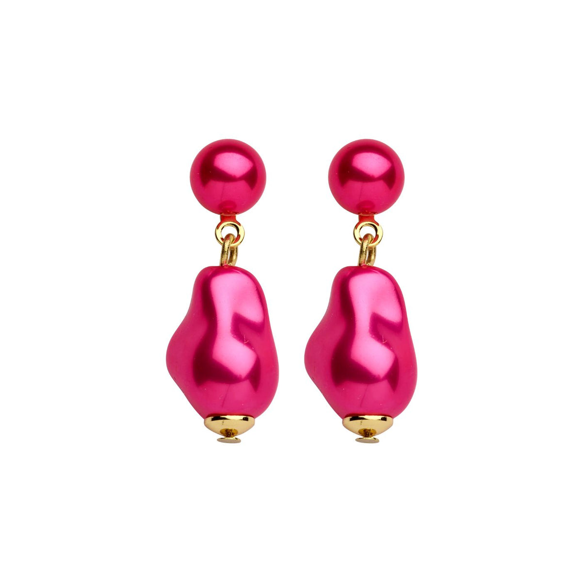 Boucles D'Oreilles - Dadelief Oorbellen Fuchsia