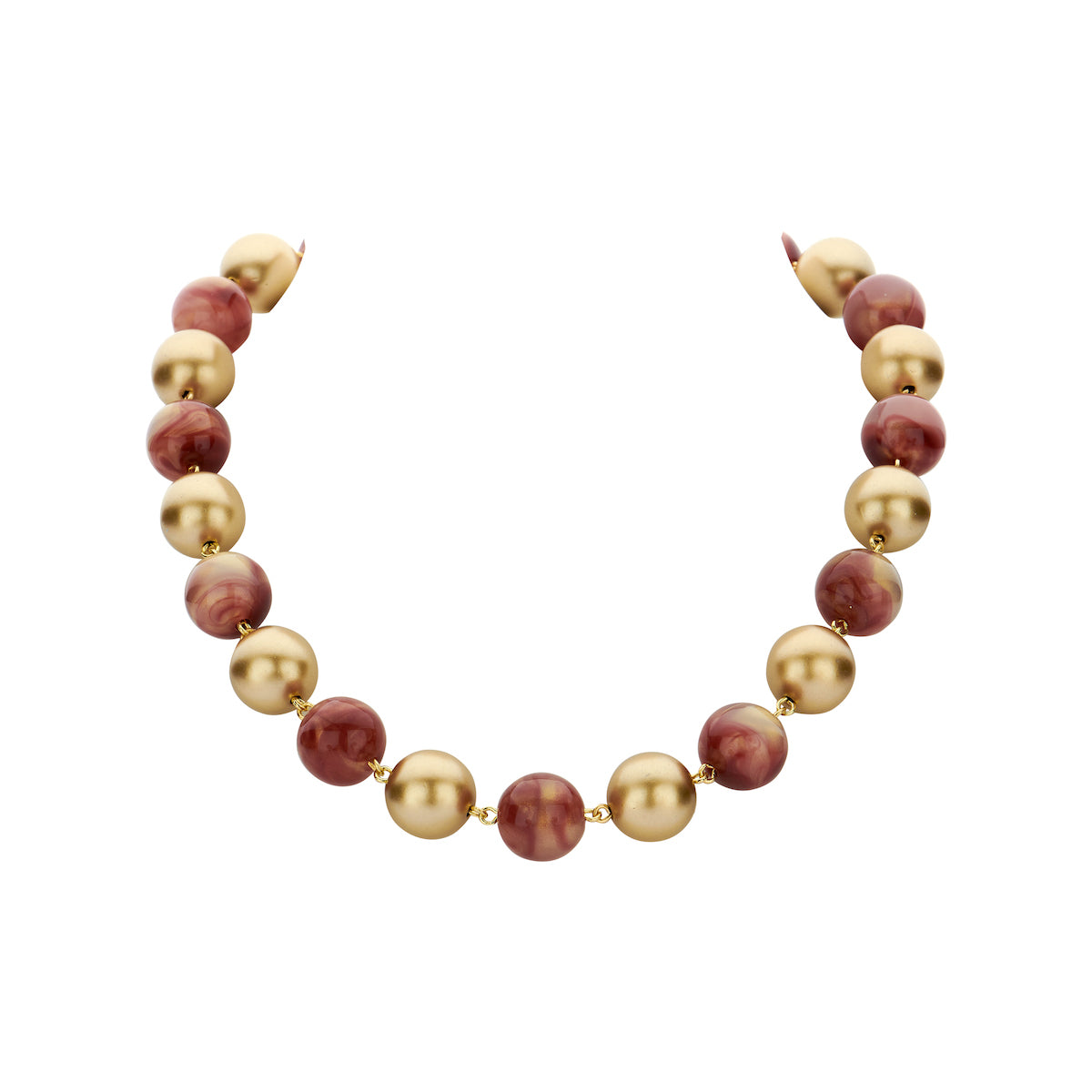 Halsketting - Dali Aubergine