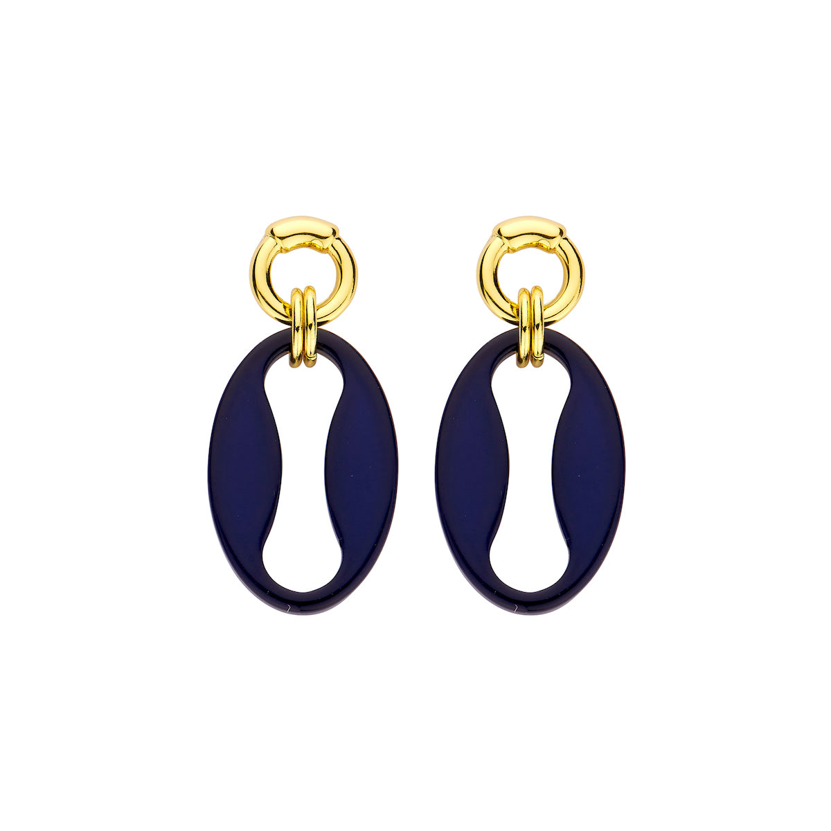 Oorbellen - Dalon Donkerblauw