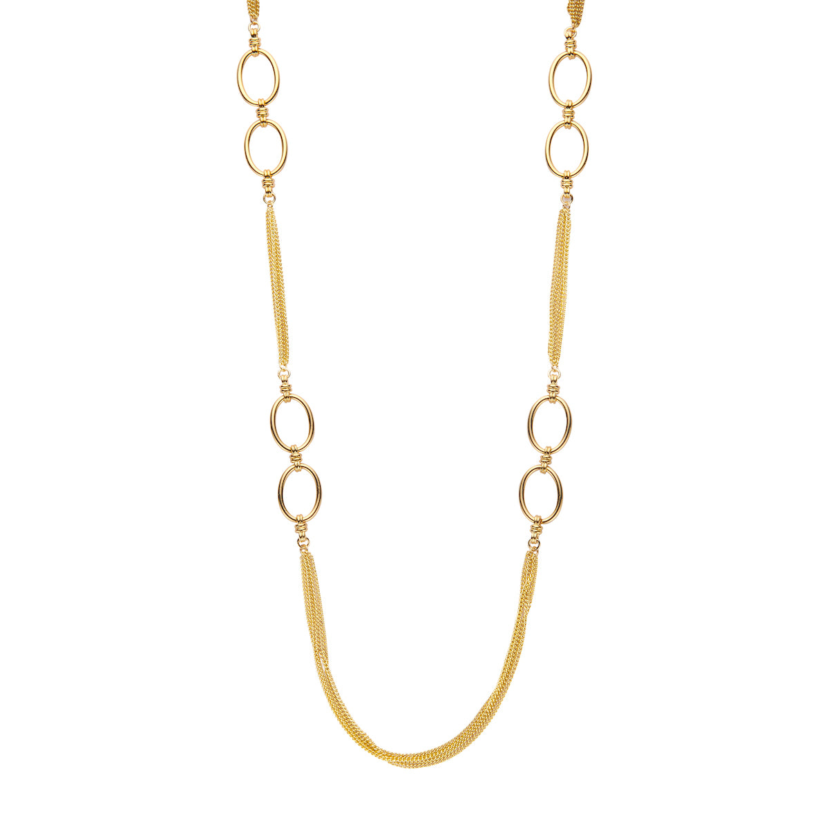 Halsketting - Danettelang Goudkleurig