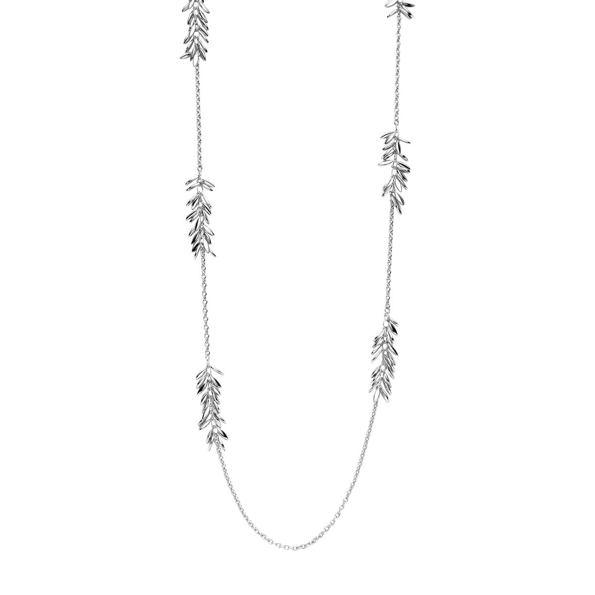 Halsketting - Dariuslang Zilverkleurig