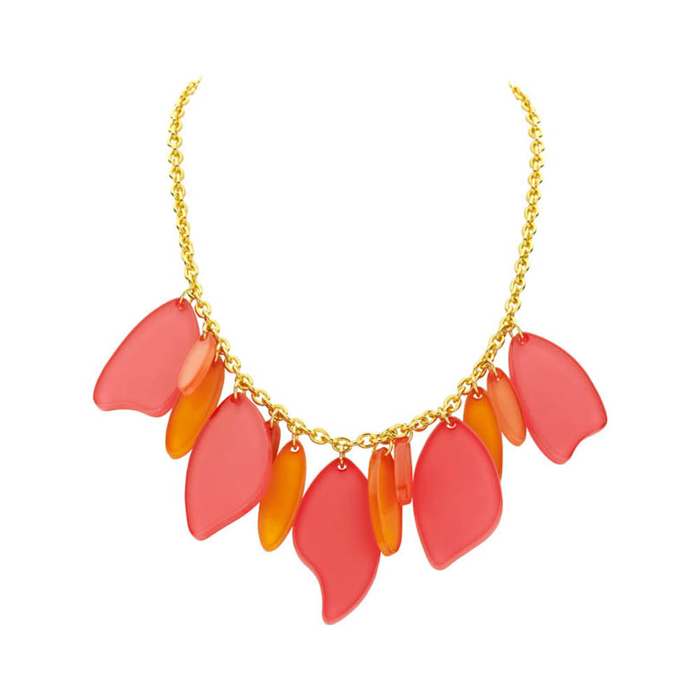 Halsketting - Delinda Multi Fuchsia