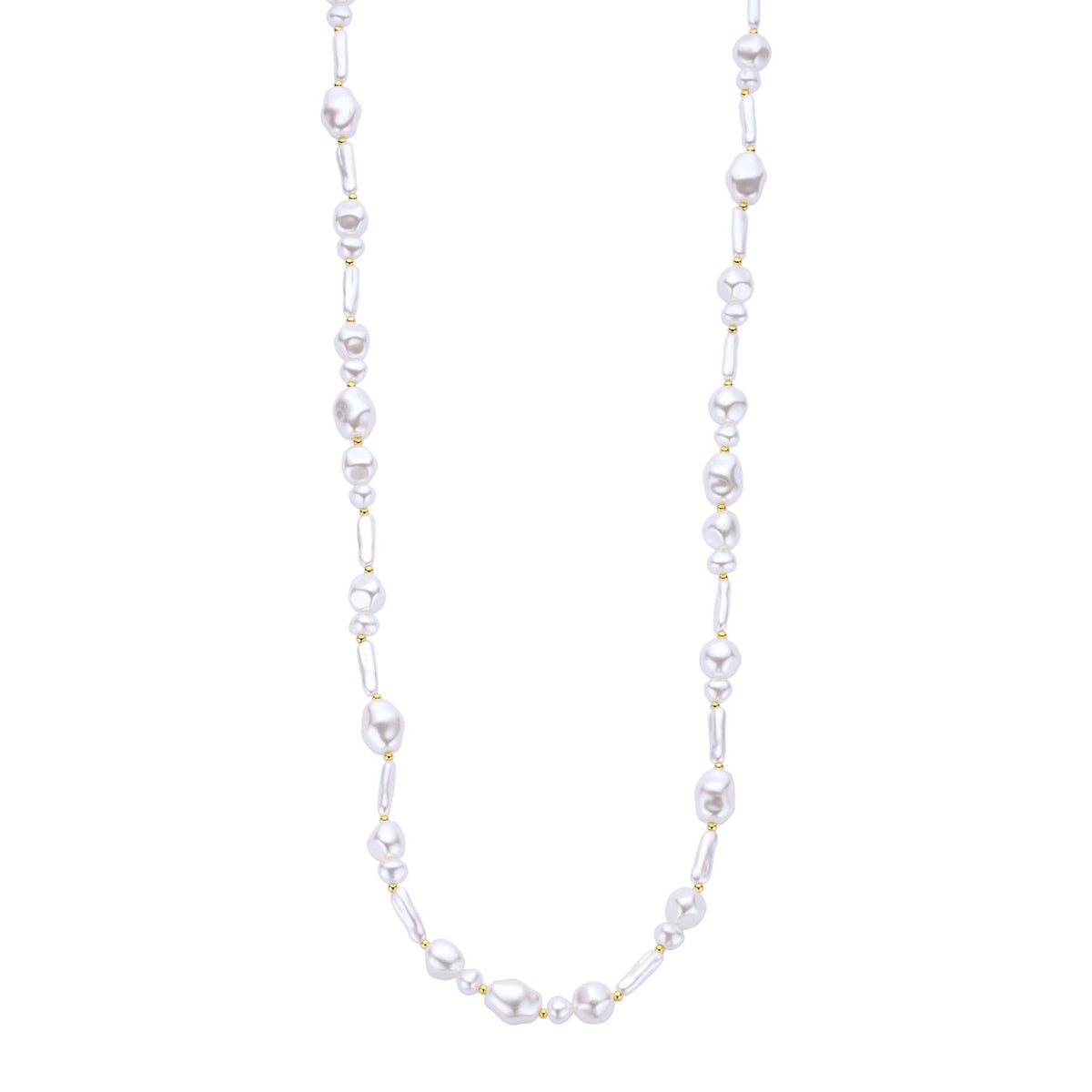 Collier - Denverlang Halsketting Parelmoer