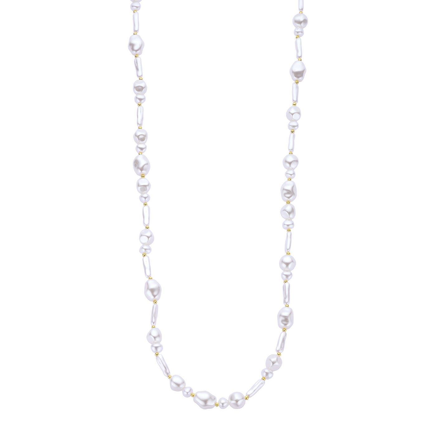 Collier - Denverlang Halsketting Parelmoer