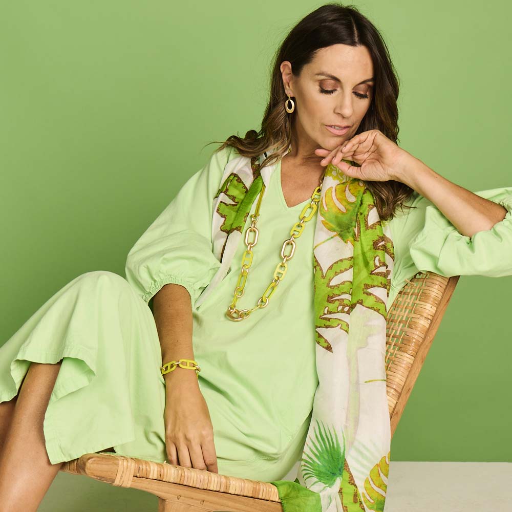 Halsketting - Desrolang Lime