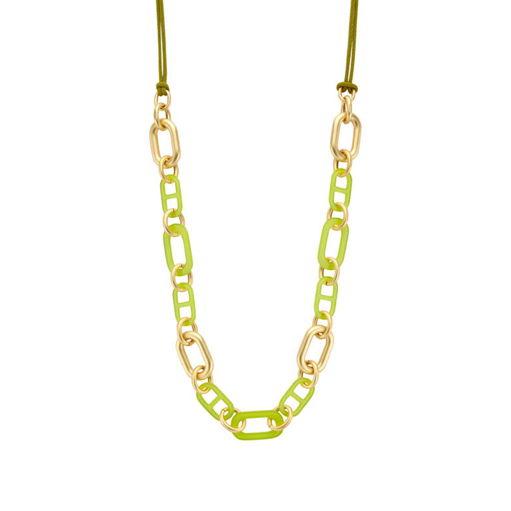 Halsketting - Desrolang Lime