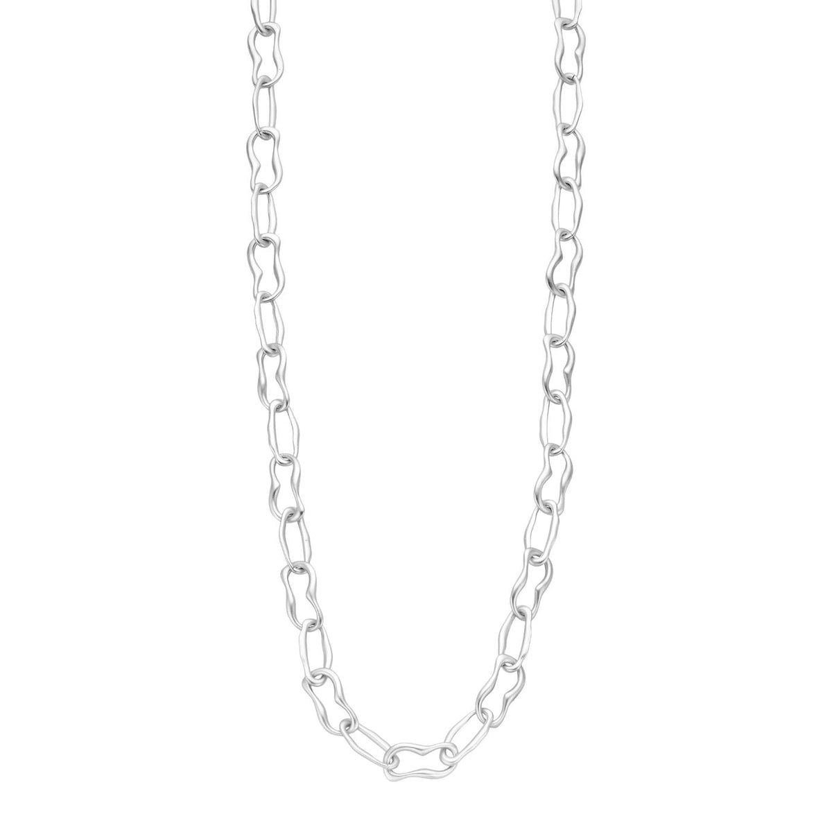 Collier - Detroitlang Halsketting Zilverkleurig