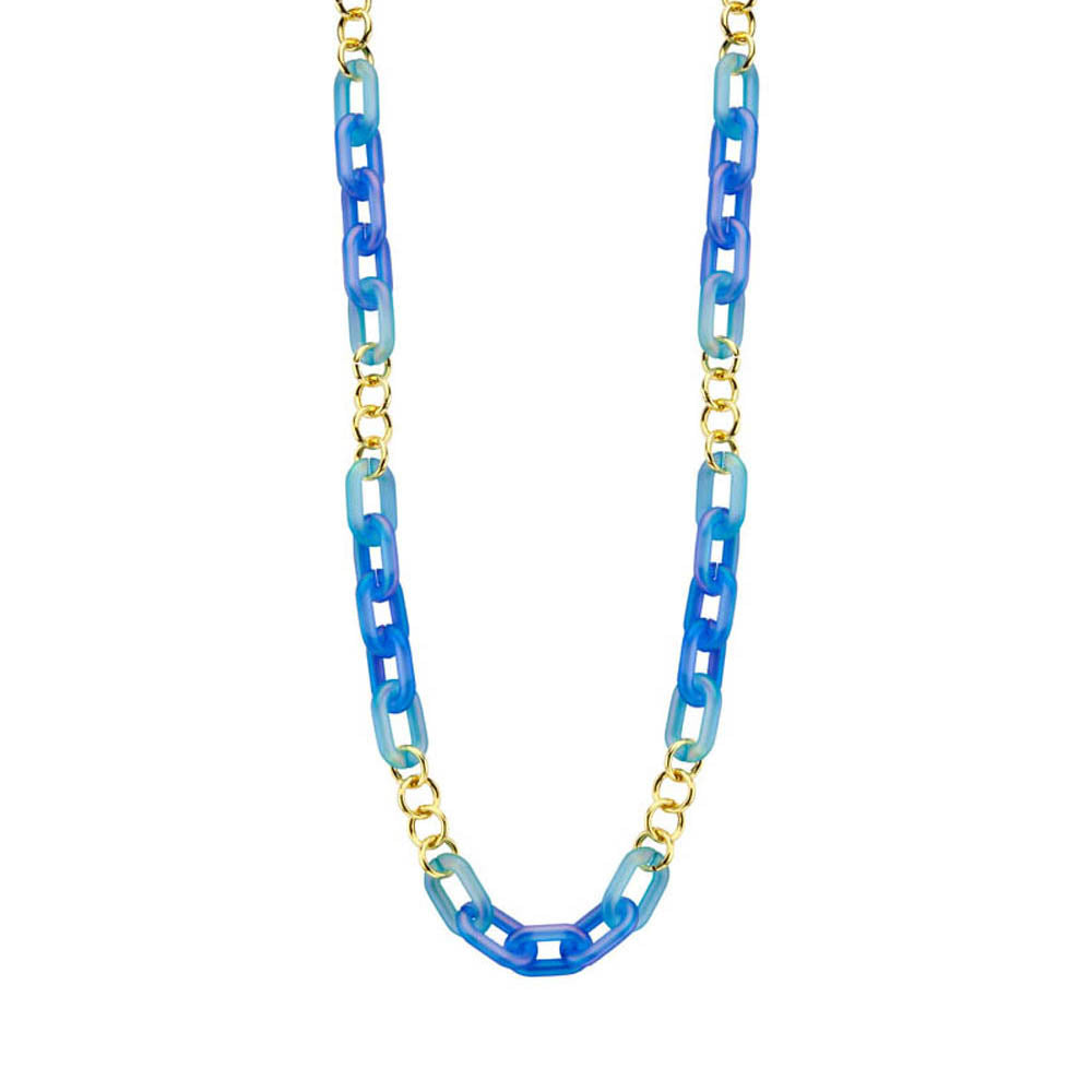 Halsketting - Dewikilang Blauw/Lichtblauw