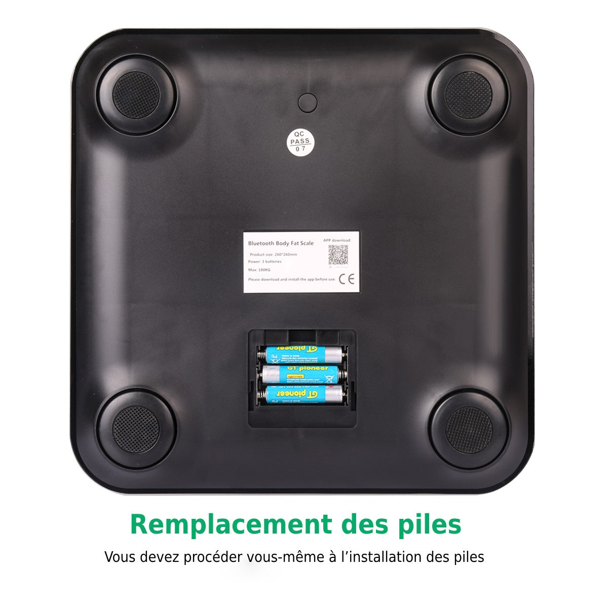 Bluetooth Digitale Weegschaal - Zwart