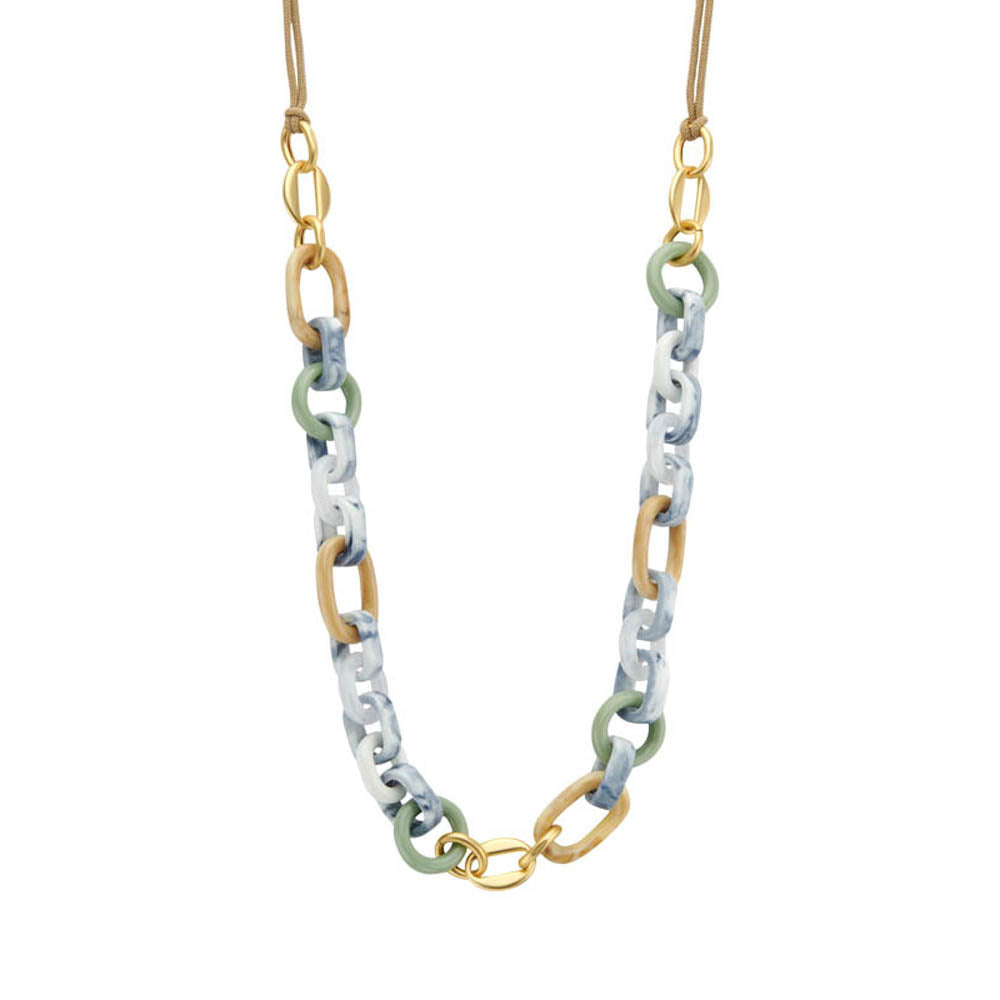 Halsketting - Dibalang Multi Blauw