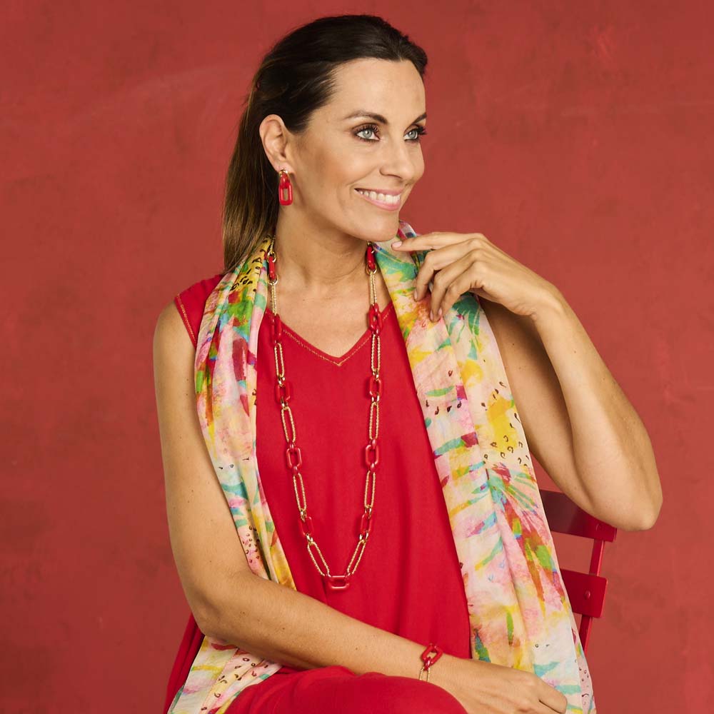 Halsketting - Dide Rood