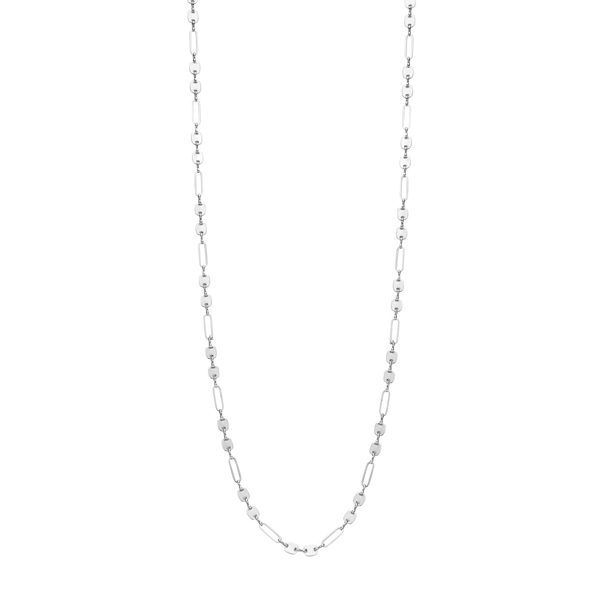 Halsketting - Dietrichlang Zilverkleurig