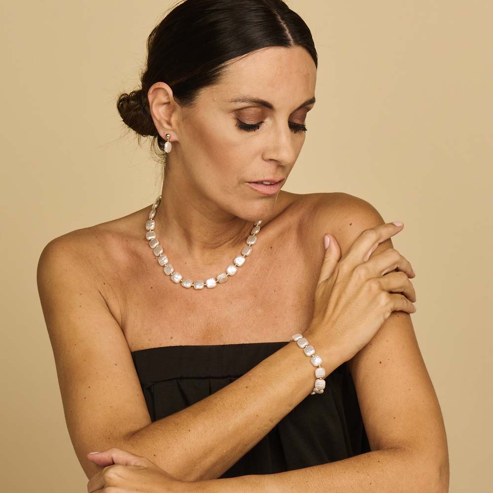 Halsketting - Dimphina Parelmoer
