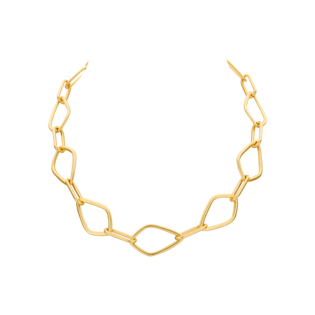 Halsketting - Door Goudkleurig Mat