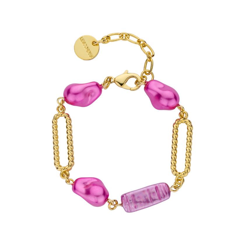 Bracelet - Dadelief Armband Fuchsia