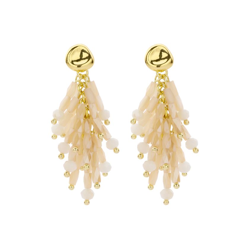 Boucles D'Oreilles - Dala Oorbellen Beige