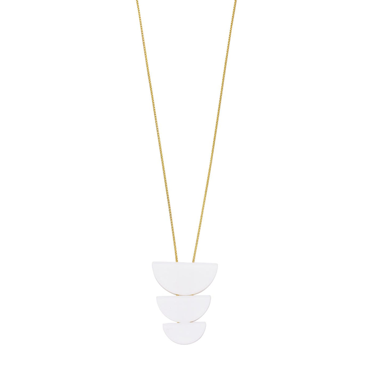 Collier - Denton Halsketting Wit