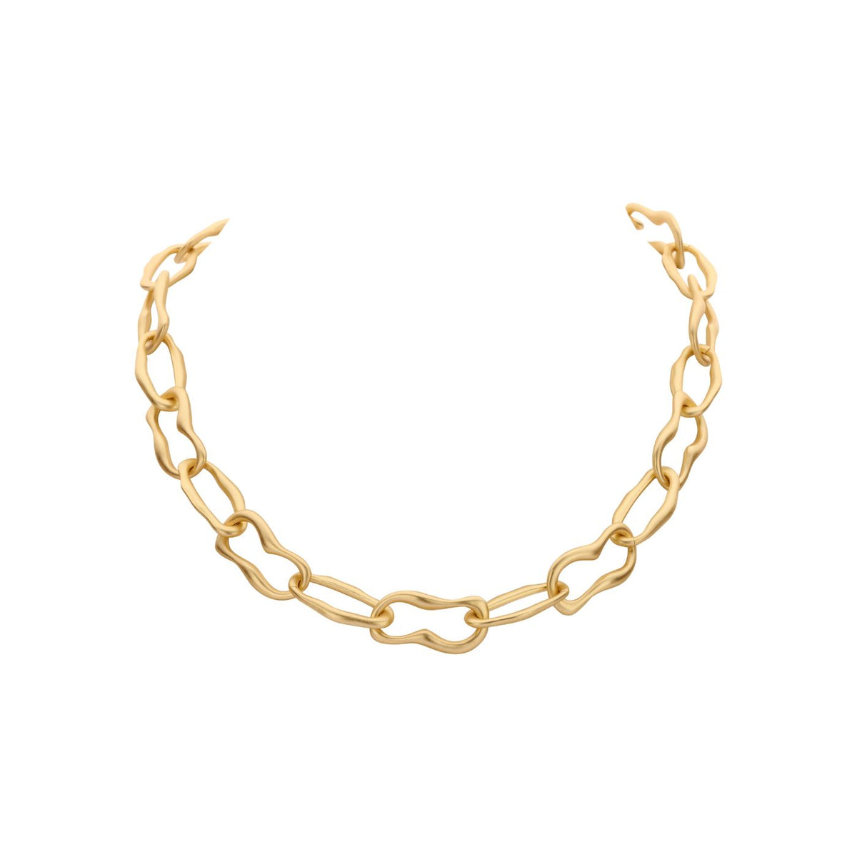 Collier - Detroit Halsketting Goudkleurig Mat