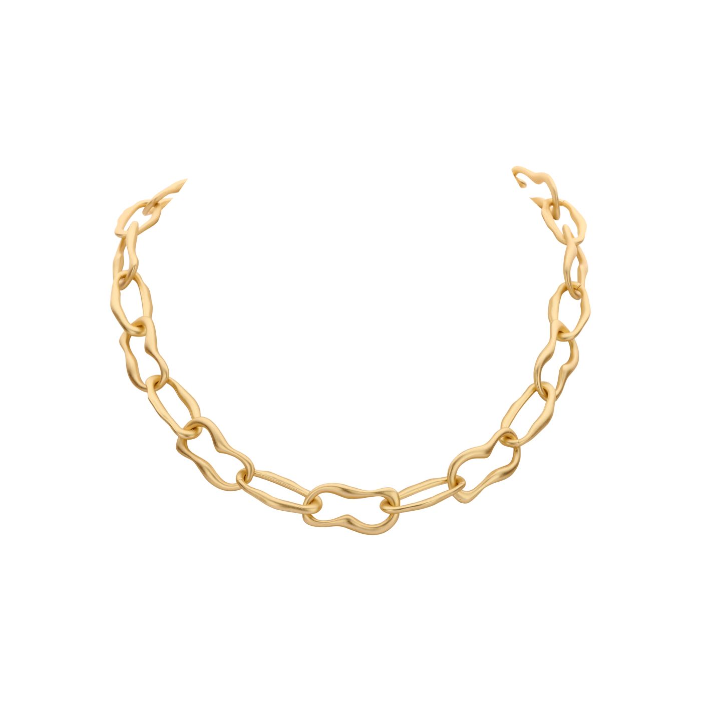 Collier - Detroit Halsketting Goudkleurig Mat