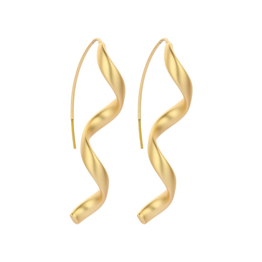 Boucles D'Oreilles - Dob122 Oorbellen Goudkleurig Mat