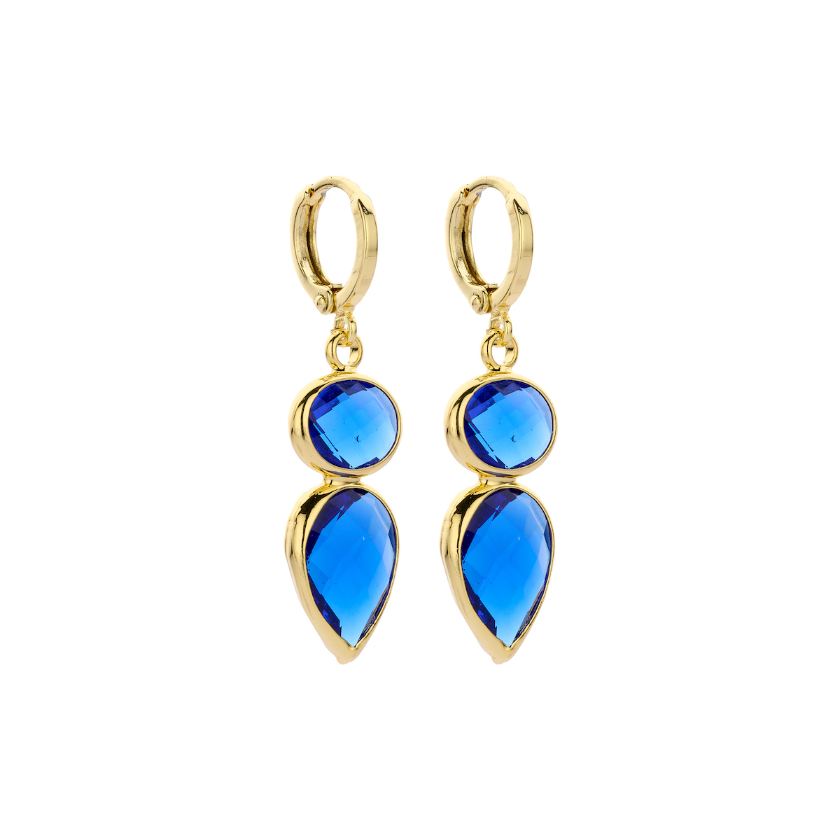Boucles D'Oreilles - Dob125 Oorbellen Blauw