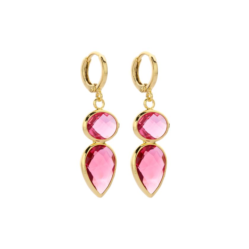 Boucles D'Oreilles - Dob125 Oorbellen Fuchsia