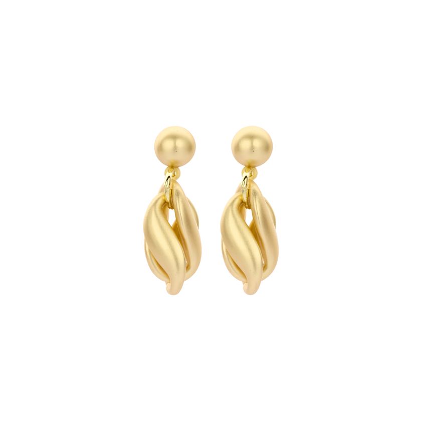 Boucles D'Oreilles - Dublin Oorbellen Goudkleurig Mat