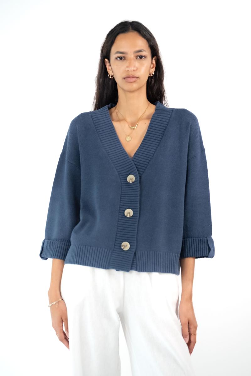 Cardigan - Elise - Indigo