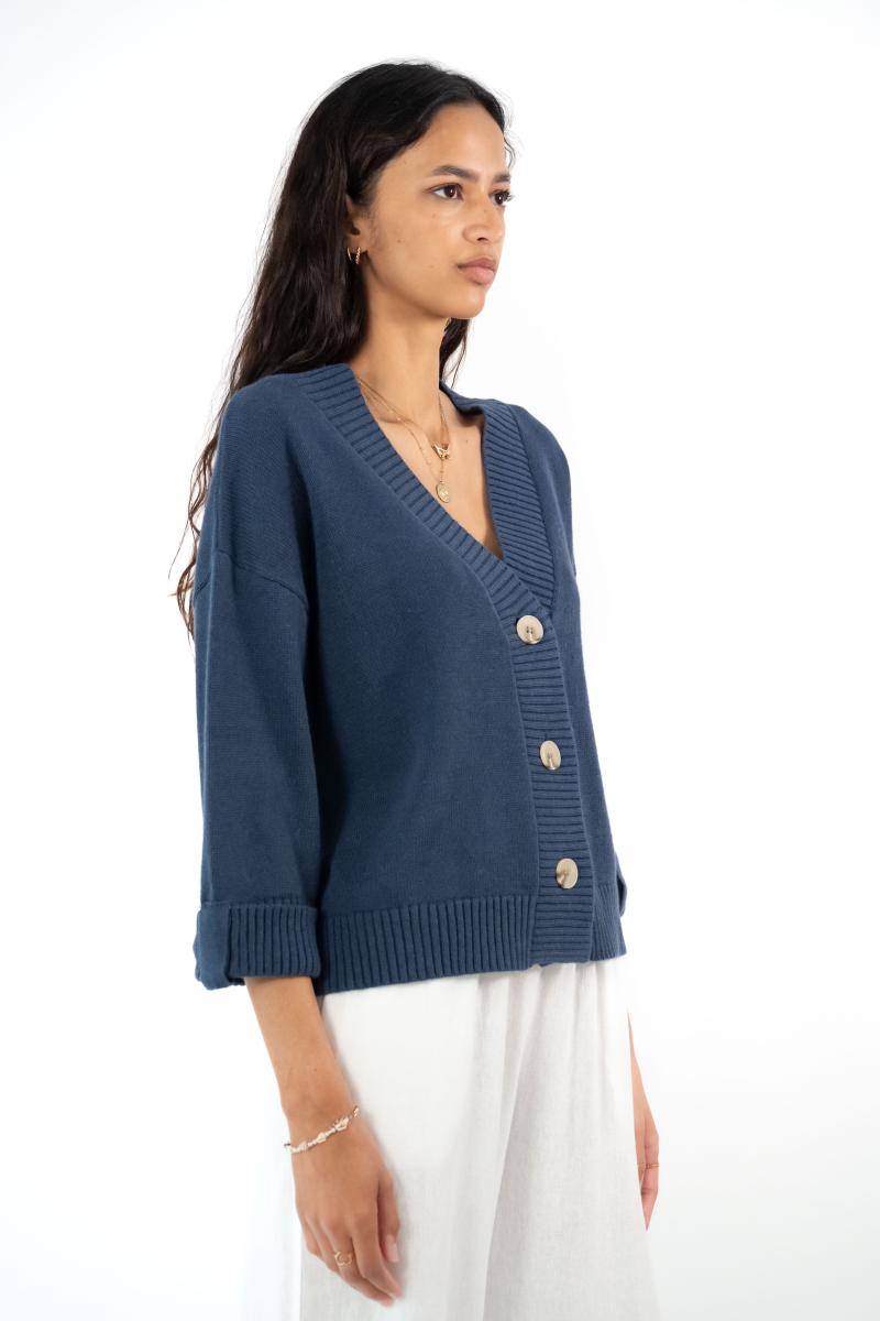 Cardigan - Elise - Indigo