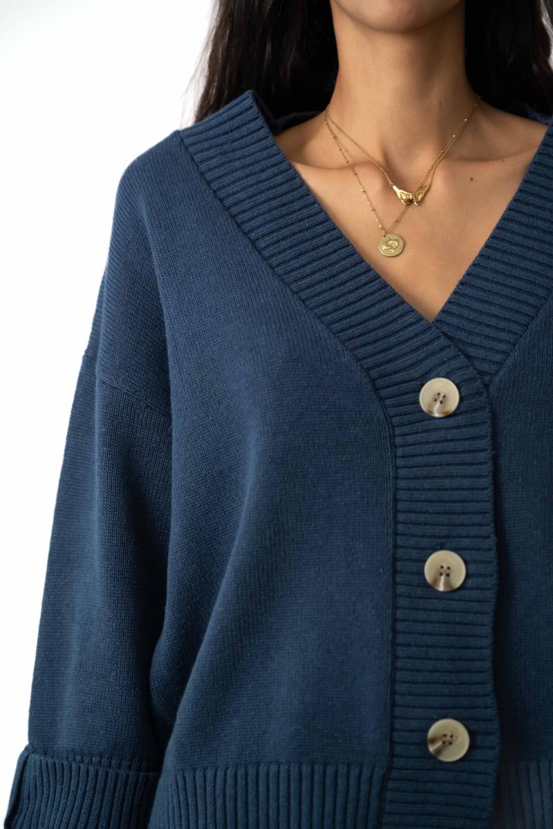 Cardigan - Elise - Indigo