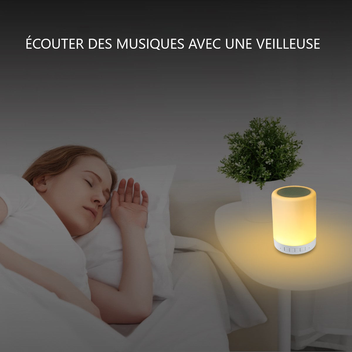 Lichtgevende Bluetooth Luidspreker - Wit