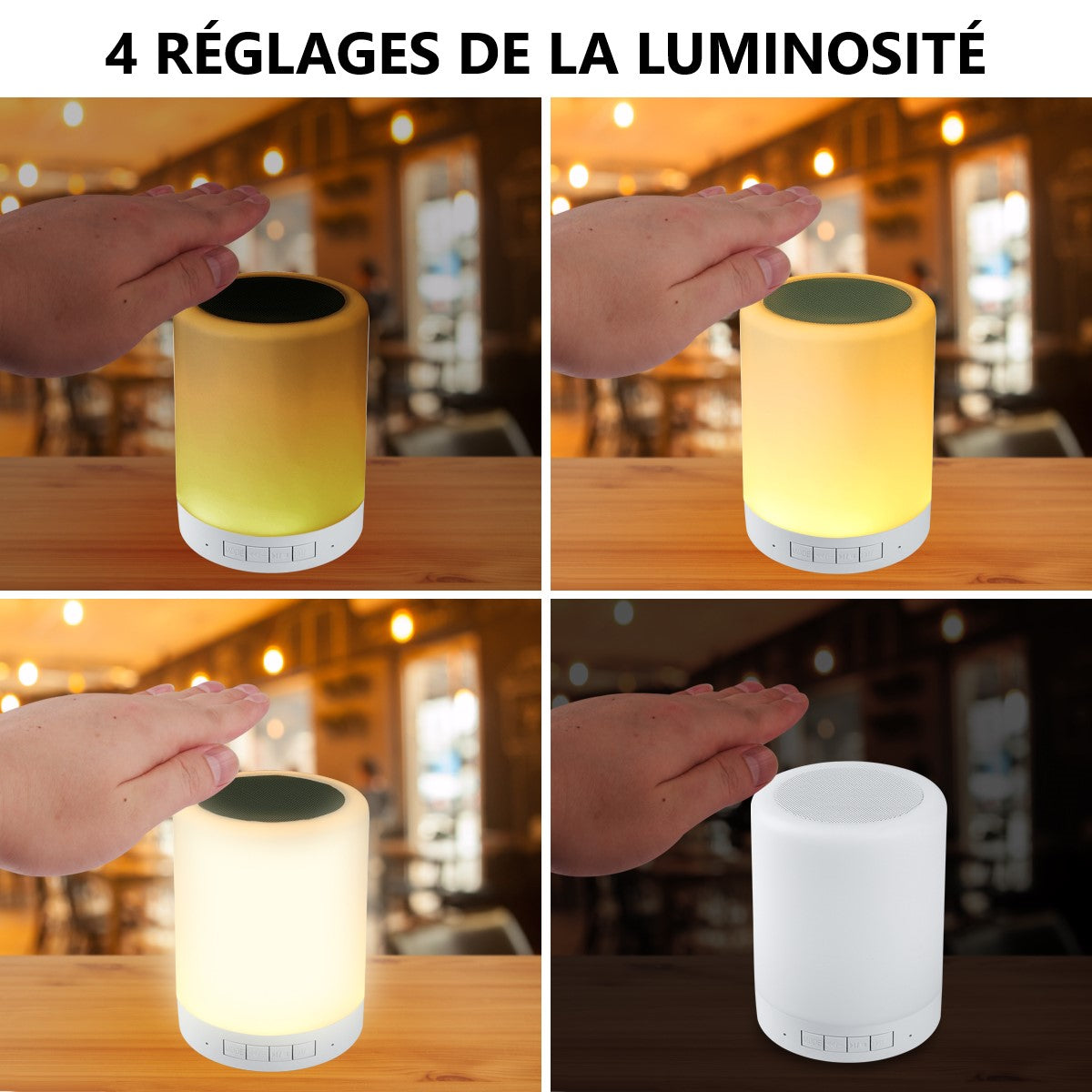 Lichtgevende Bluetooth Luidspreker - Wit