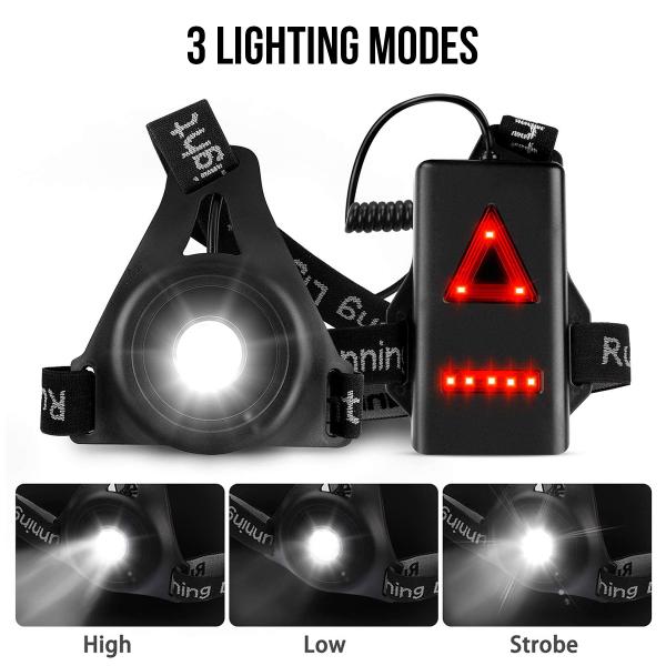 Sportharnas Met Led-Verlichting Safelt - Zwart