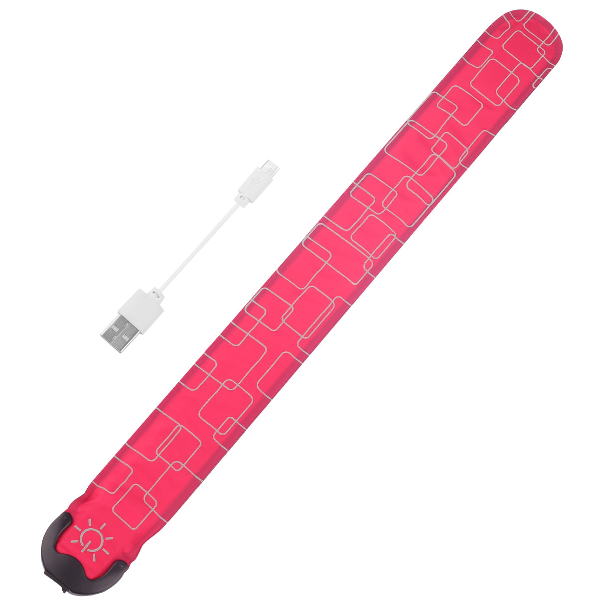 Led-Armband Op Batterij - Roze Fluo