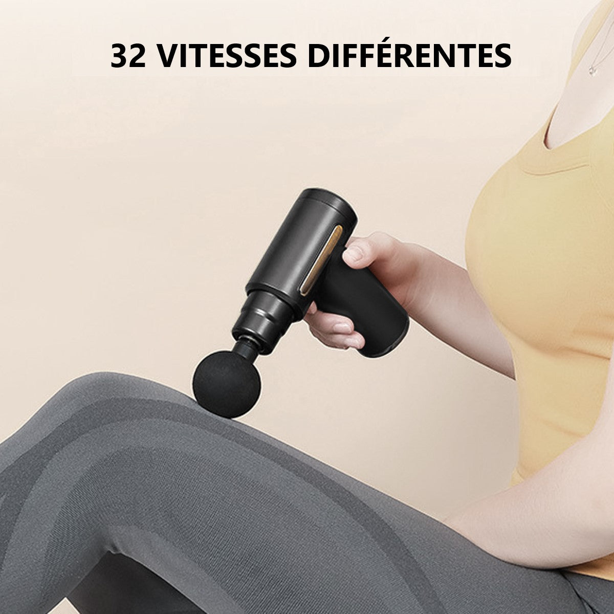 Mini Massagepistool - Zwart