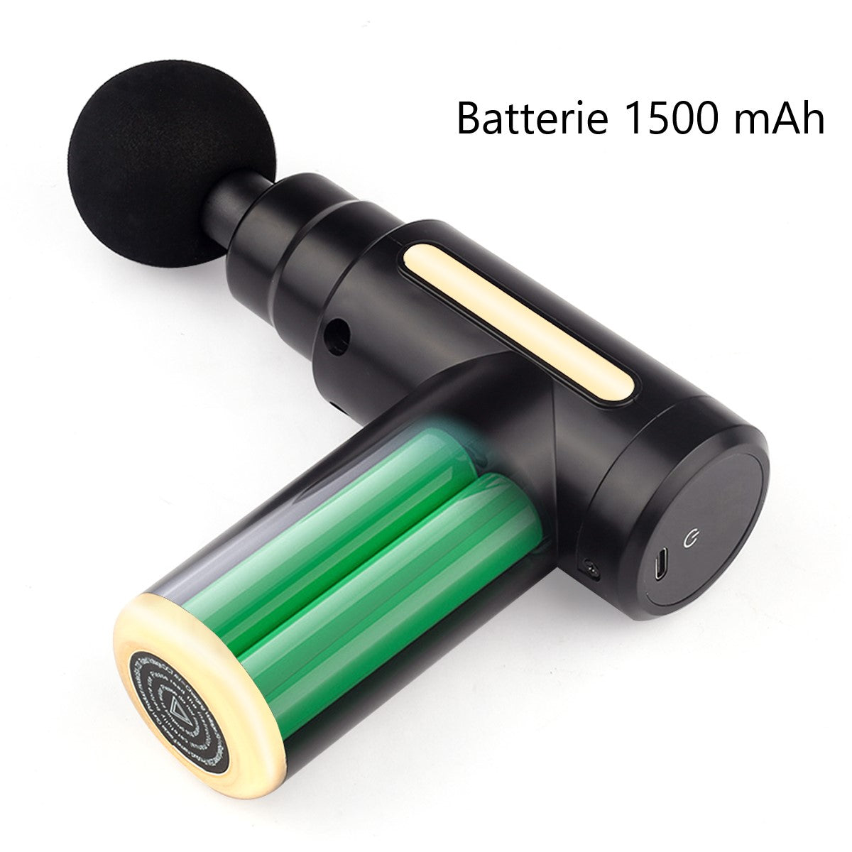 Mini Massagepistool - Zwart