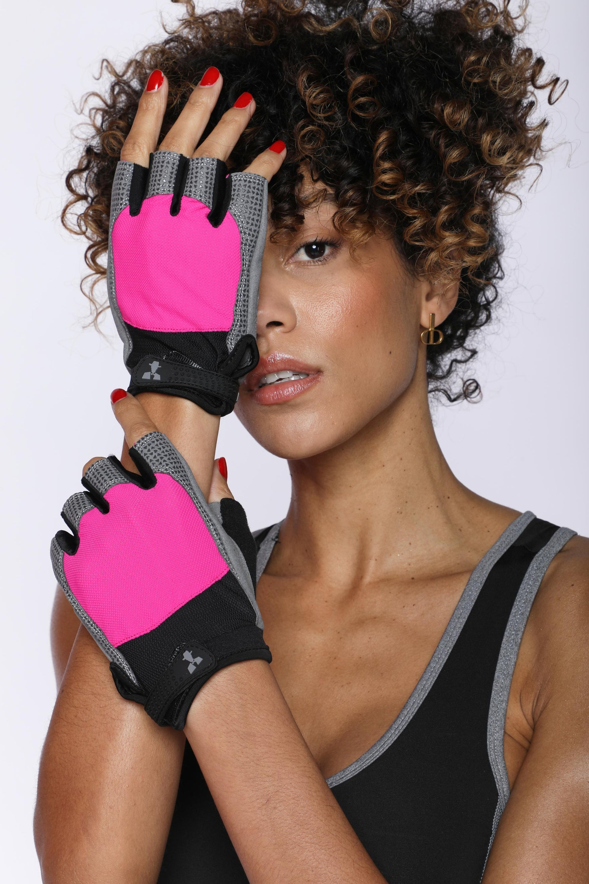 Fitnesshandschoenen - Roze/Zwart
