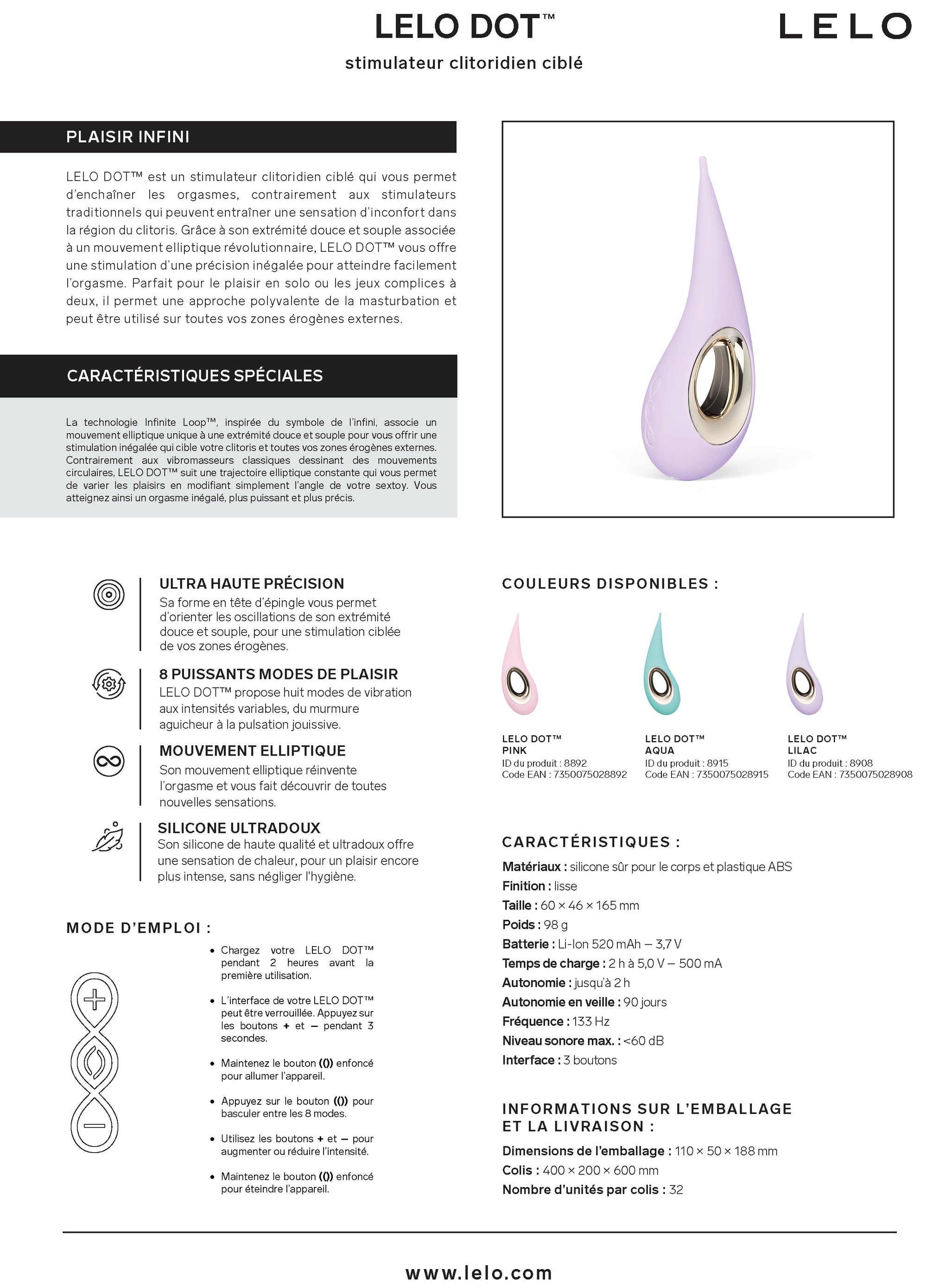 Lelo Dot Aqua