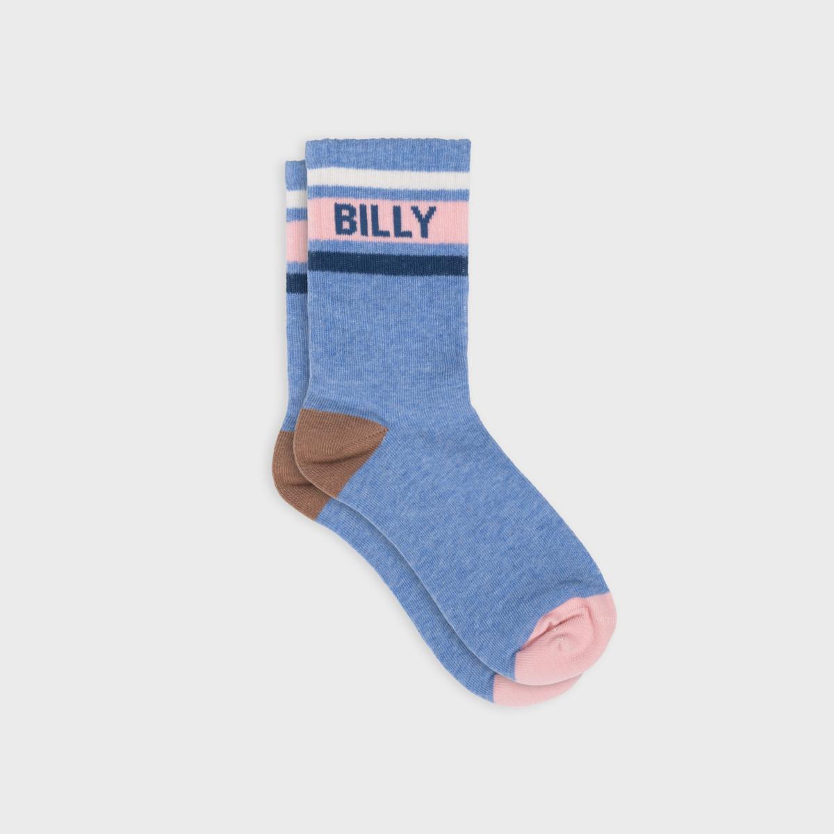 Retro tennissokken van katoen - Blauw en roze