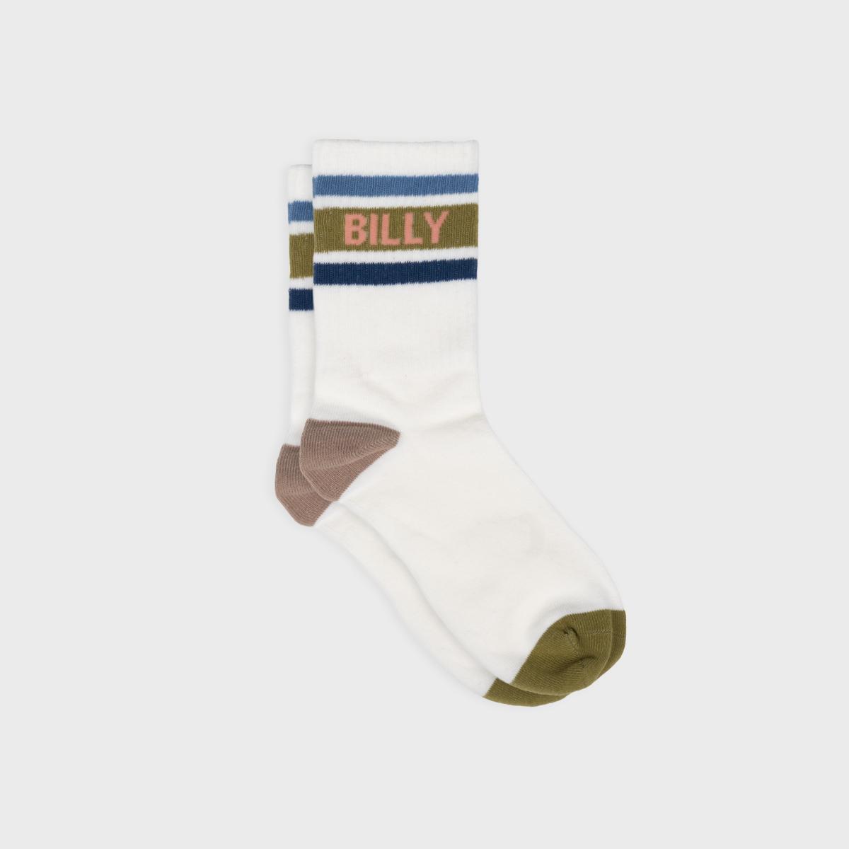 Retro tennissokken van katoen - Ecru en kaki - Beige