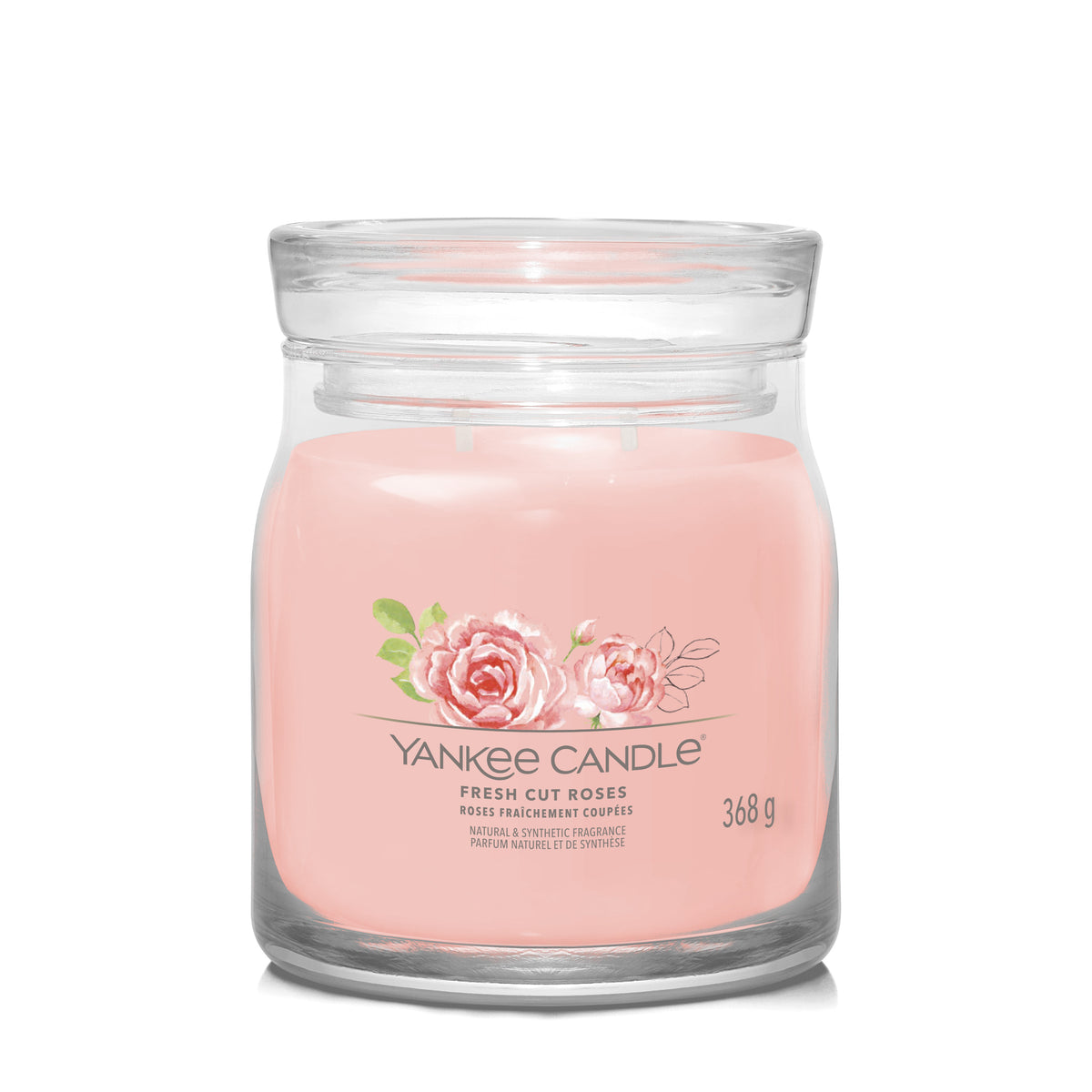 YC Fresh Cut Roses Signature Medium Jar