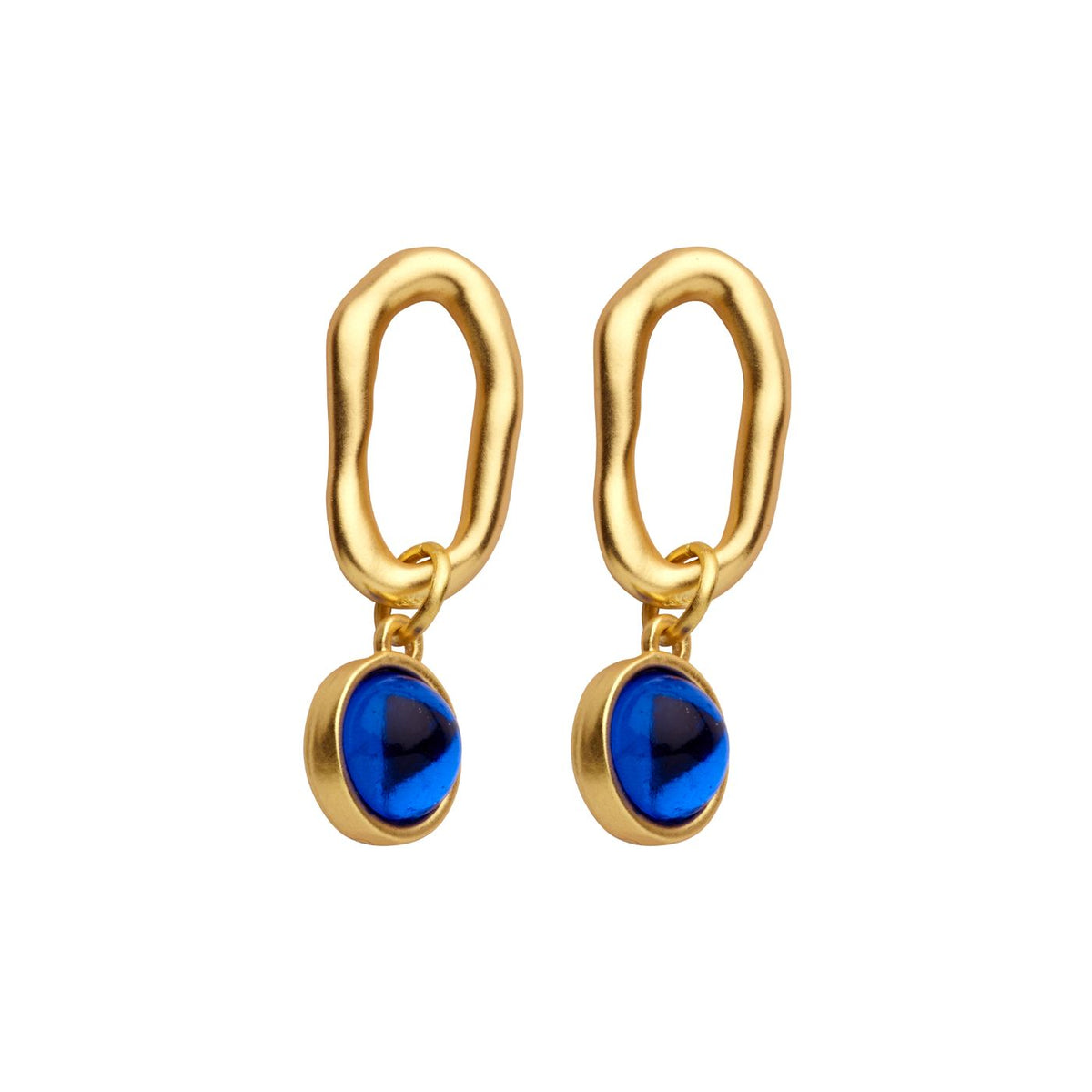 Boucles D'Oreilles - Gamba Oorbellen Blauw
