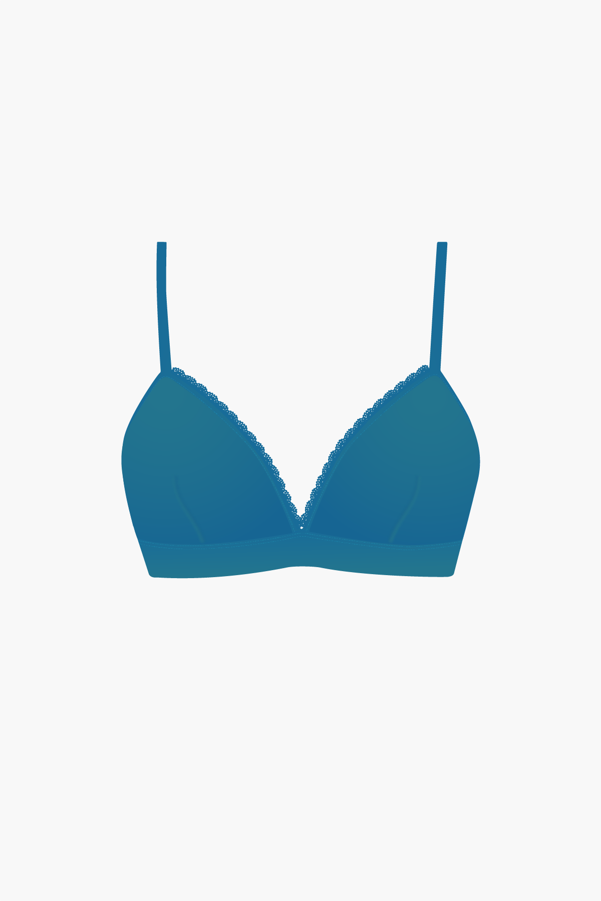 Triangel-beha Callie Pauwblauw
