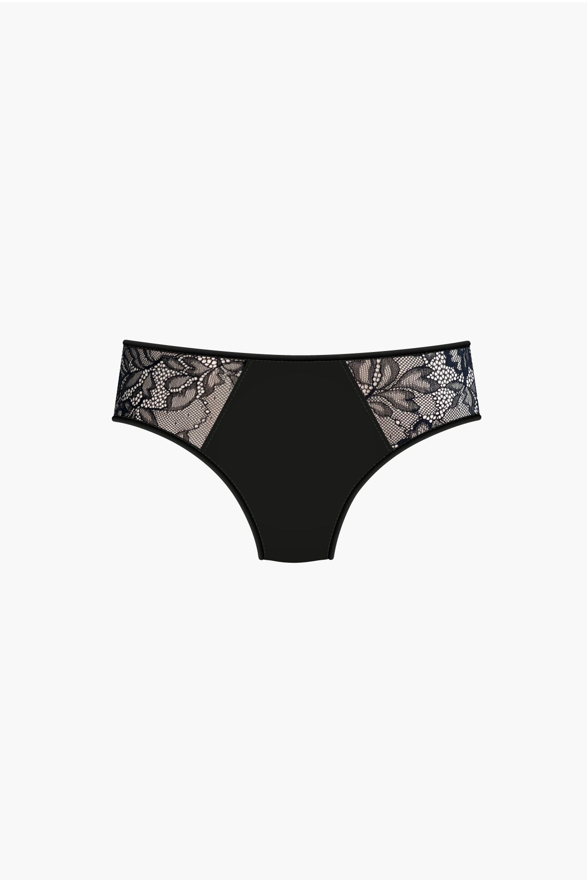Slip Absolu Rhéa Bloemen Zwart